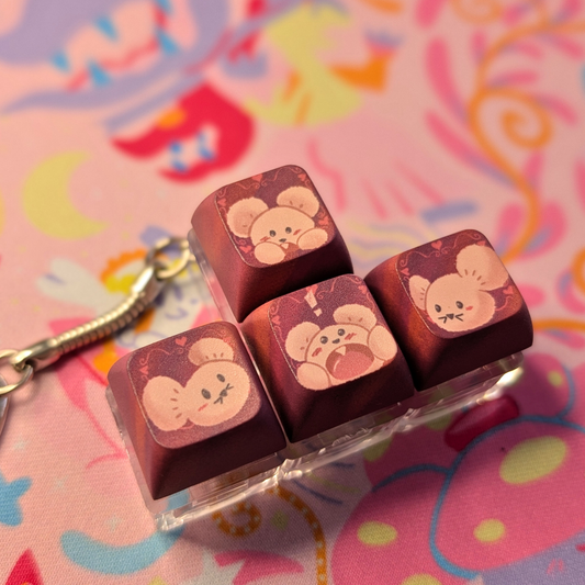 Pokemon Maushold 4pc Keycap Clicker