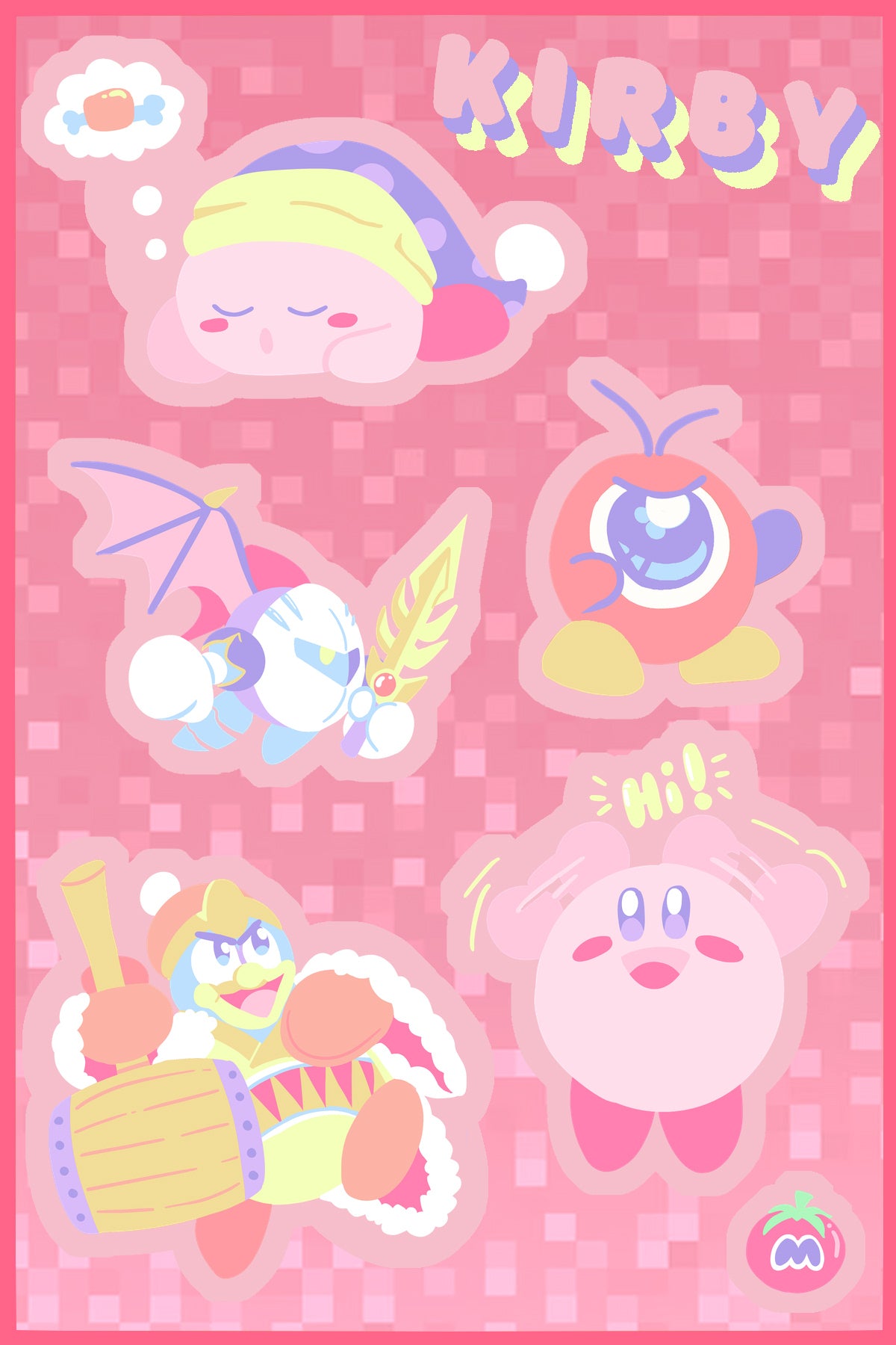 Kirby Sticker Sheet