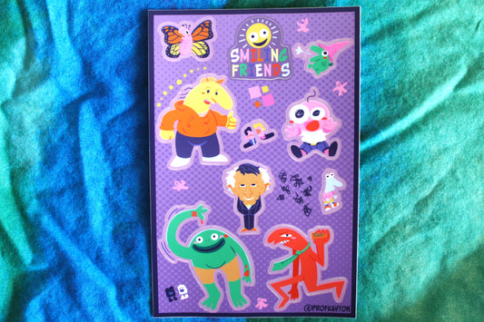 Smiling Friends Sticker Sheet