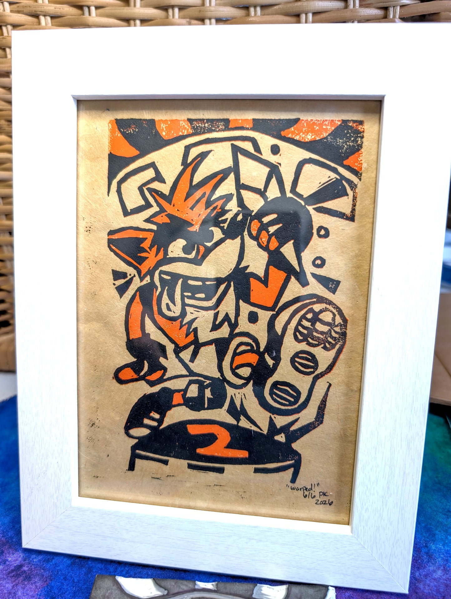 Spyro & Crash Linocut Block Prints