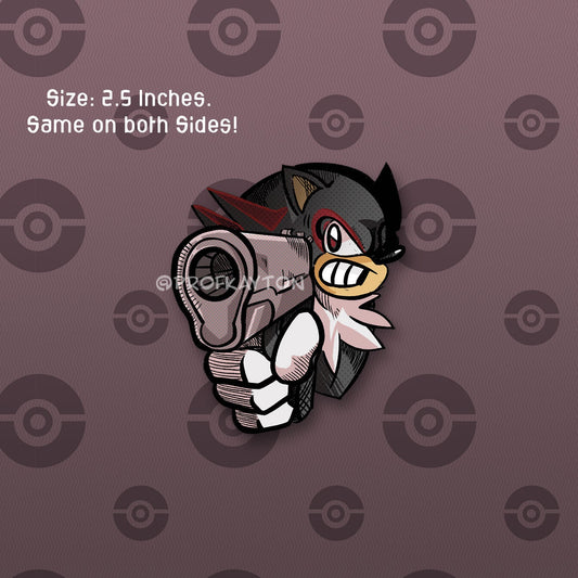 Shadow Angry Keychain