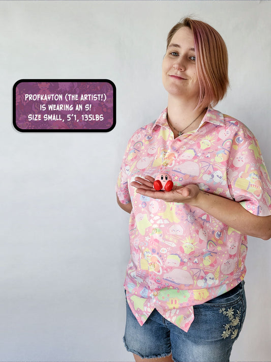 Nintendo Kirby Button-Up Shirt