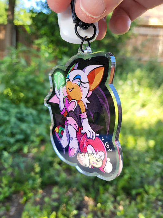 Rouge Girlboss Keychain