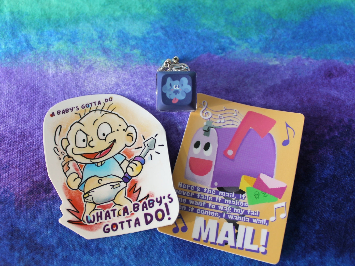 90s Preschool Sticker/Keycap Clicker Pack!