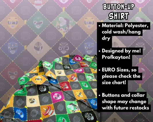 Power Rangers Button-Up Shirt