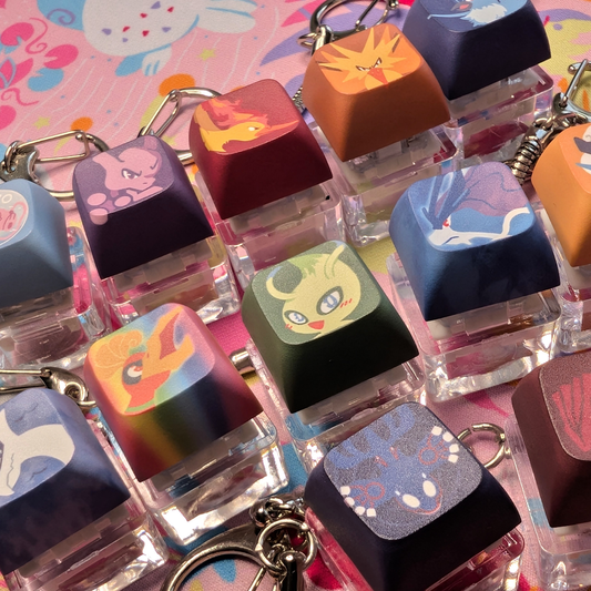 Pokemon Starters & Legends Keycap Clickers