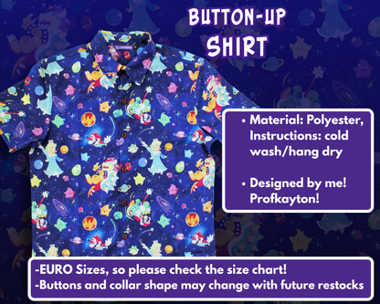 Mario Galaxy Button-Up Shirt