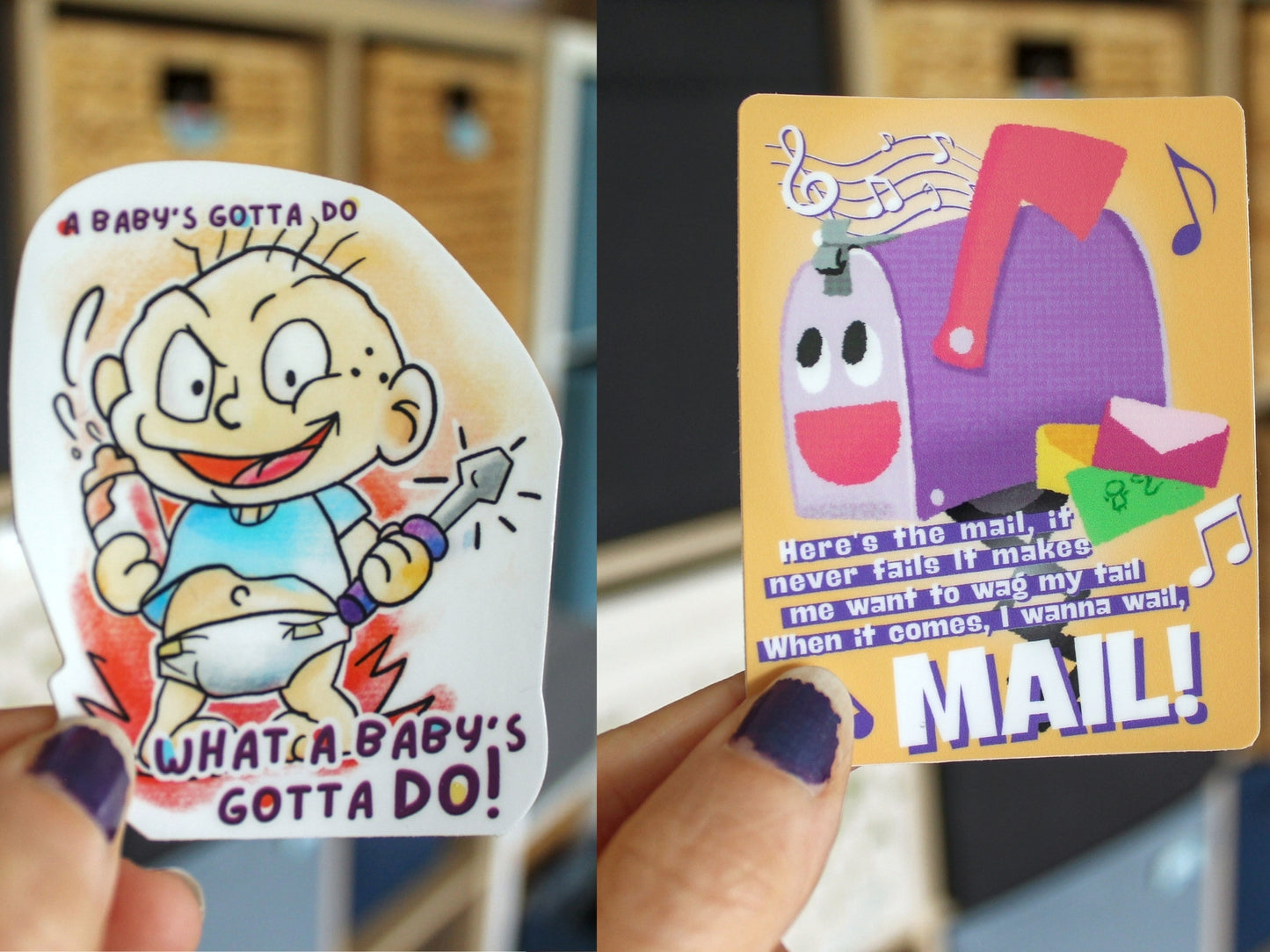 90s Preschool Sticker/Keycap Clicker Pack!