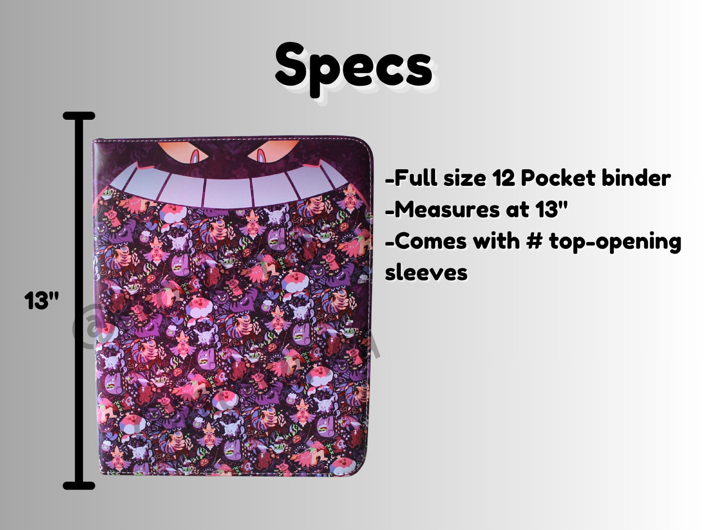 Spooky Ghost TCG Binder - 12 pocket 50page
