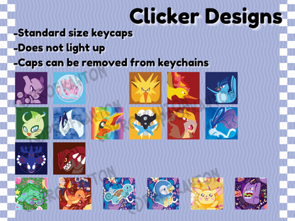 Pokemon Starters & Legends Keycap Clickers