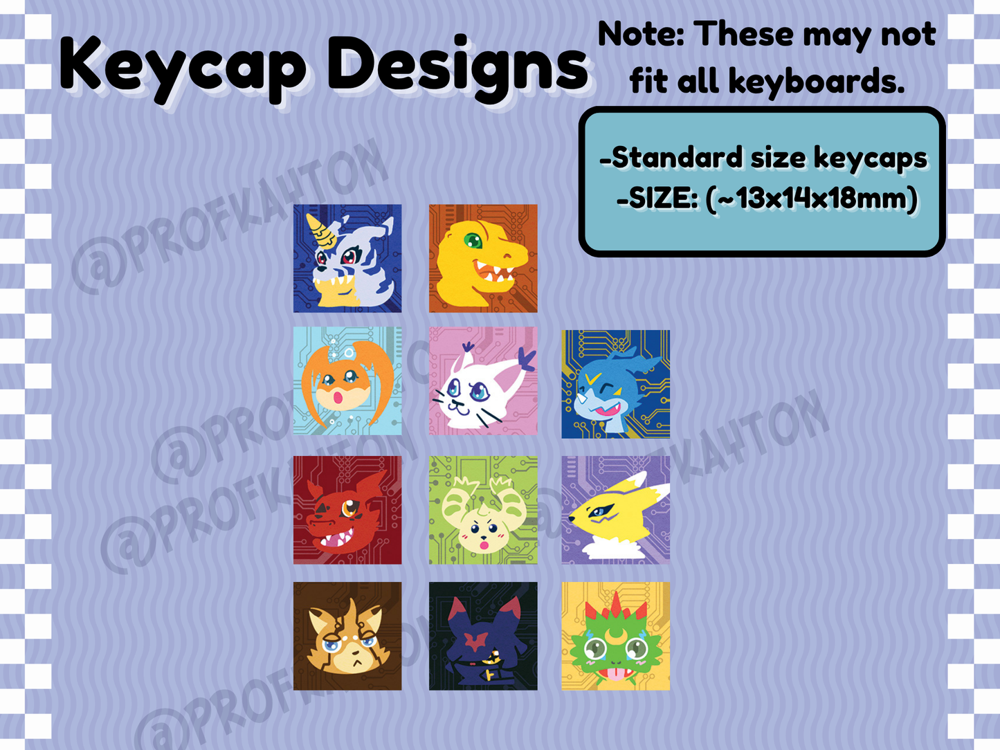 Digimon Keycaps