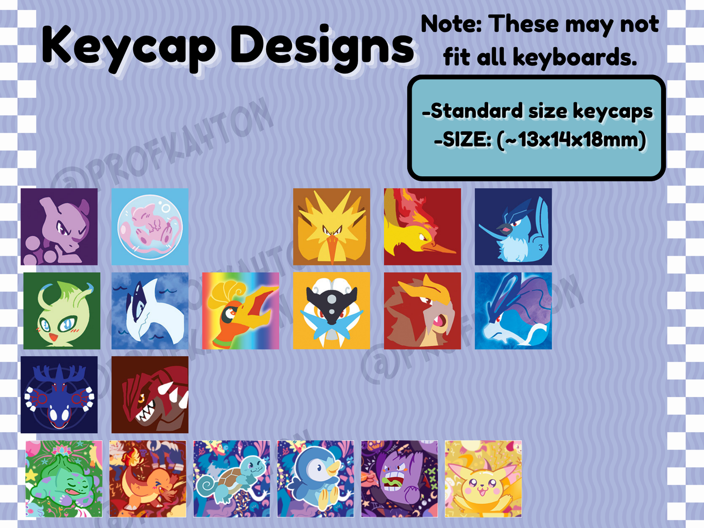 Pokemon Legends Keycaps