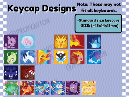 Pokemon Legends Keycaps