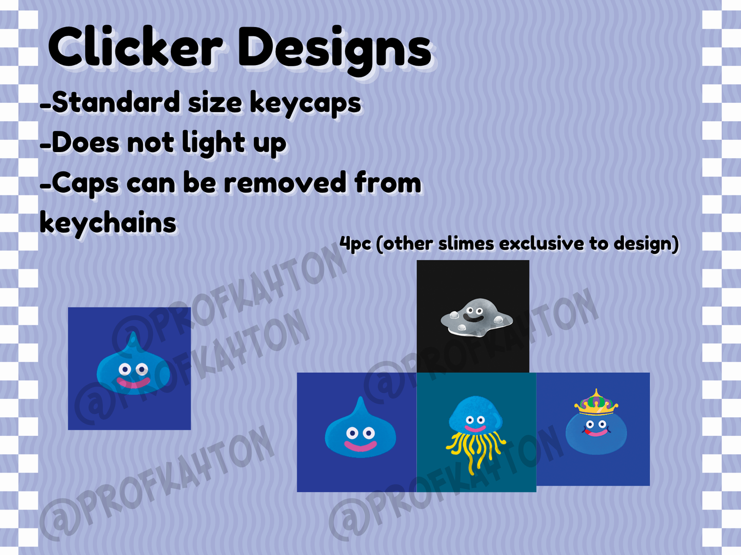 Slime Dragon Quest Keycap Clicker