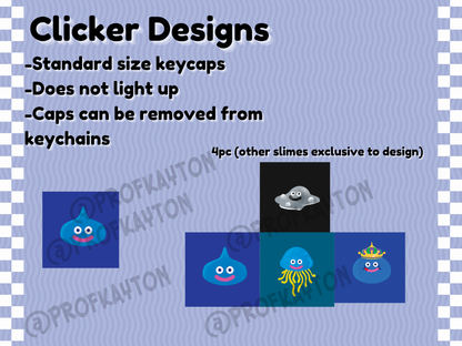 Slime Dragon Quest Keycap Clicker