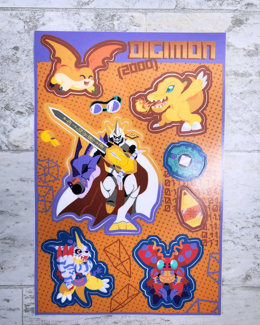Digimon Movie Sticker Sheet