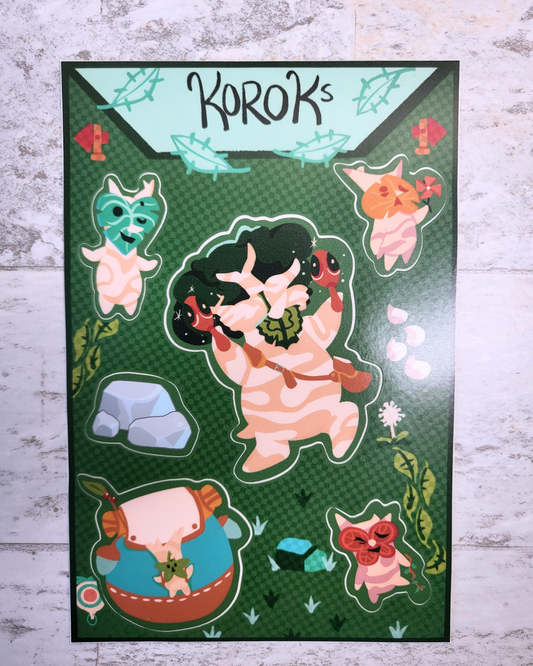 Zelda Korok Sticker Sheet