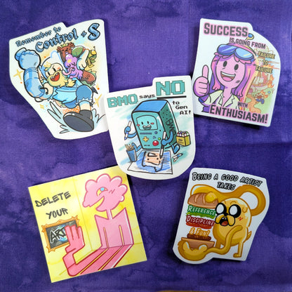 Adventure Time Art Stickers