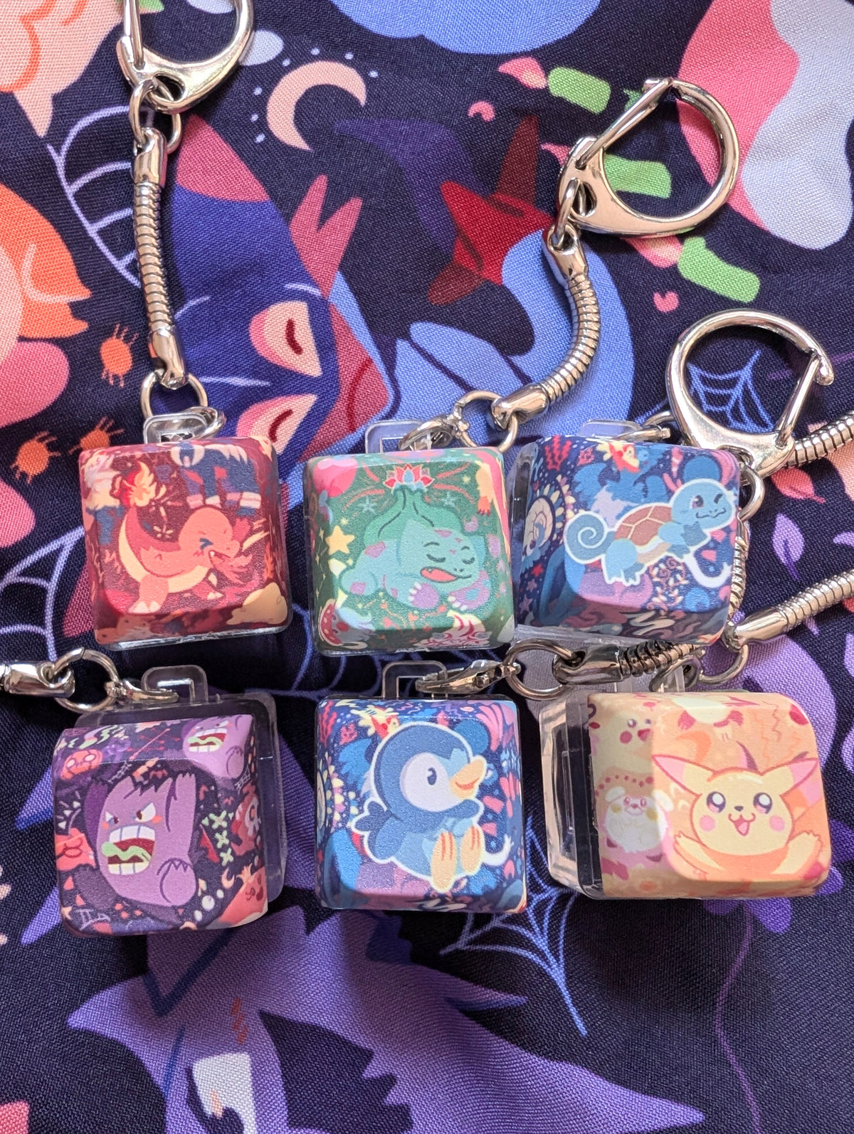 Pokemon Starters & Friends Keycaps  | Nintendo Kanto Johto | Keyboard | Office Decor