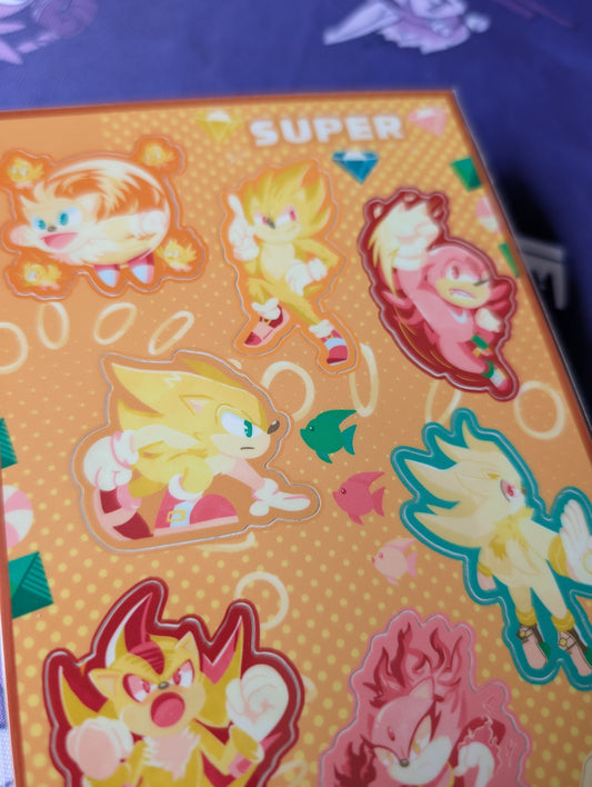 Super Sonic Sticker Sheet