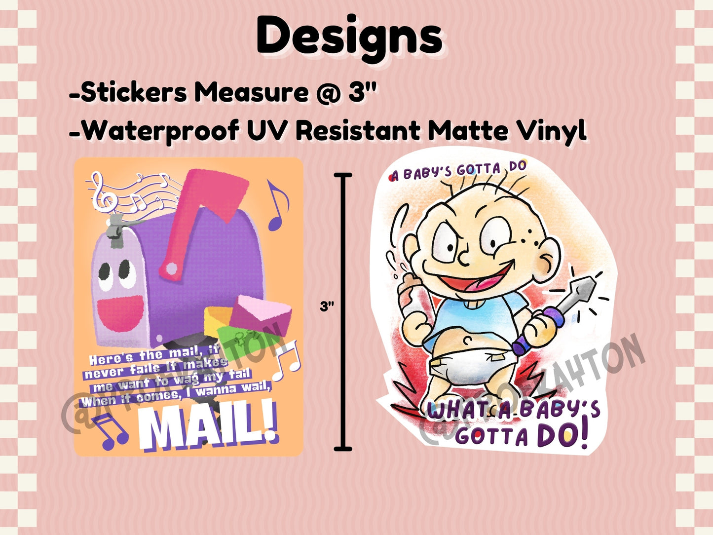 90s Preschool Sticker/Keycap Clicker Pack!