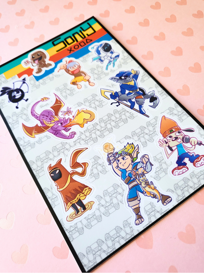 Sony Playstation Sticker Sheet