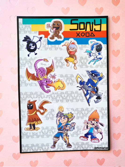 Sony Playstation Sticker Sheet