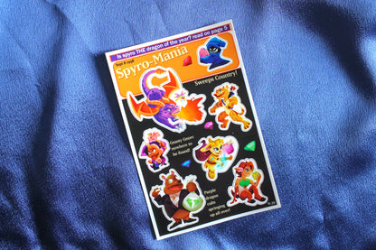 Spyro Sticker Sheet