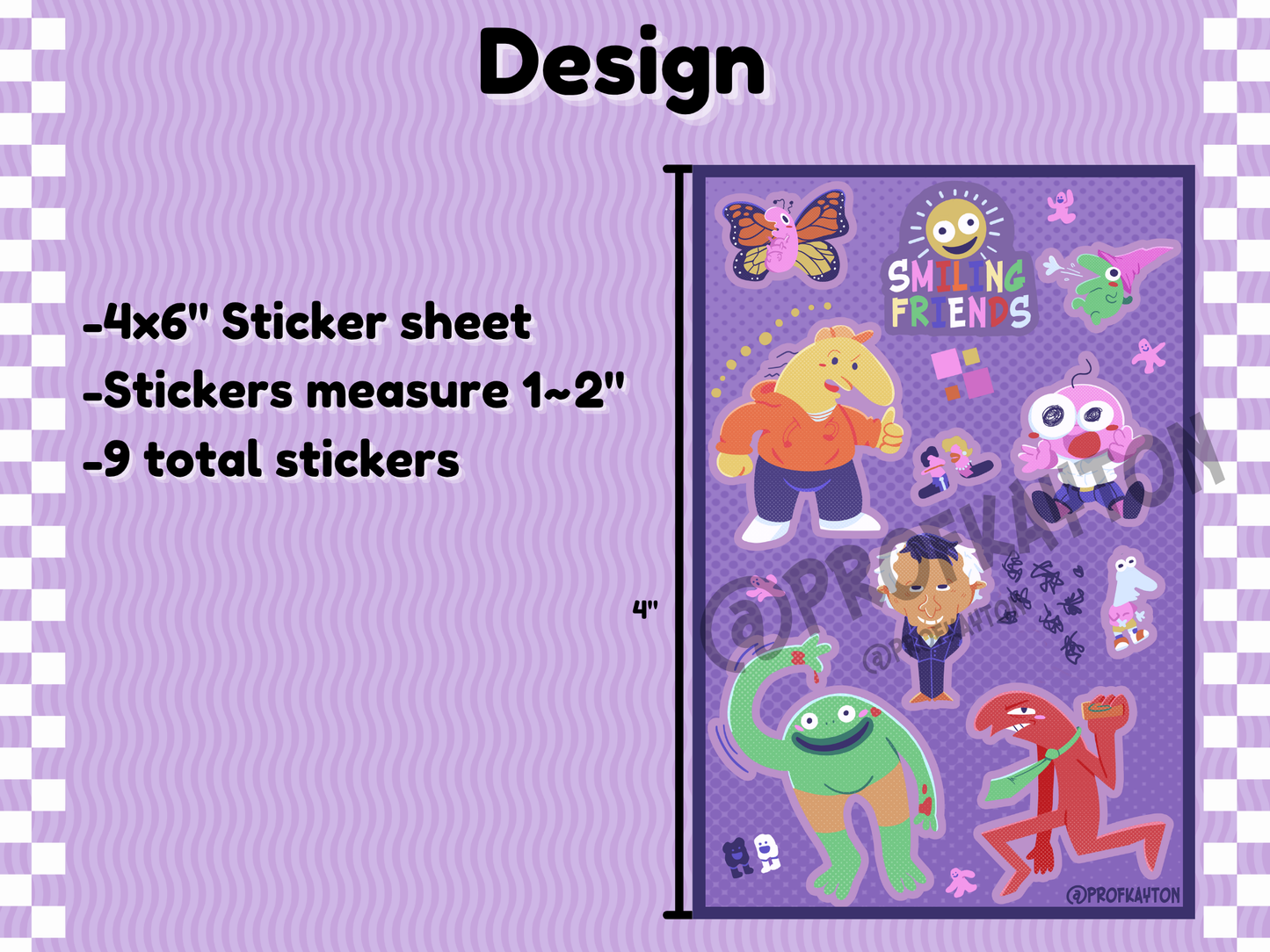Smiling Friends Sticker Sheet