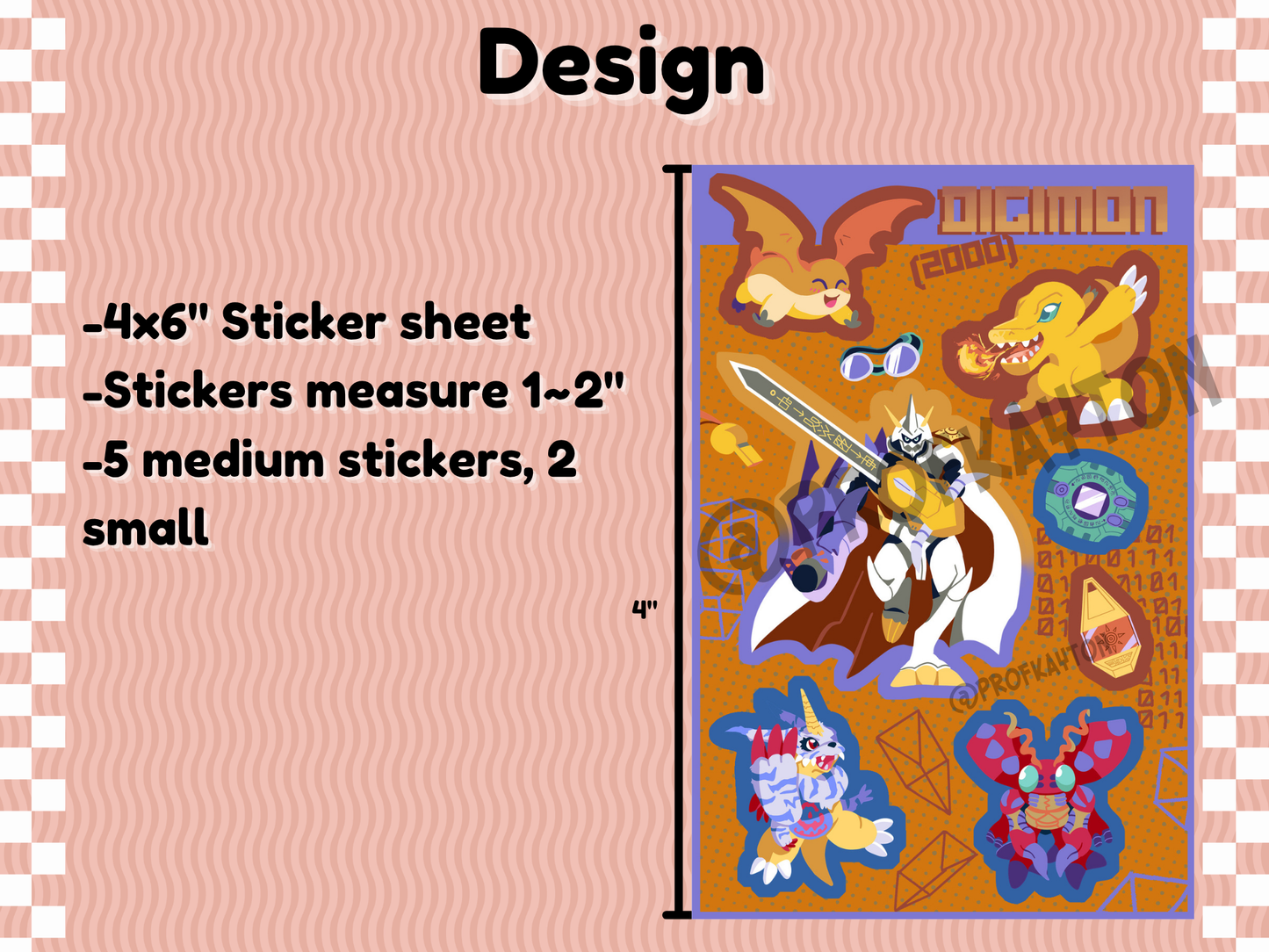 Digimon Movie Sticker Sheet