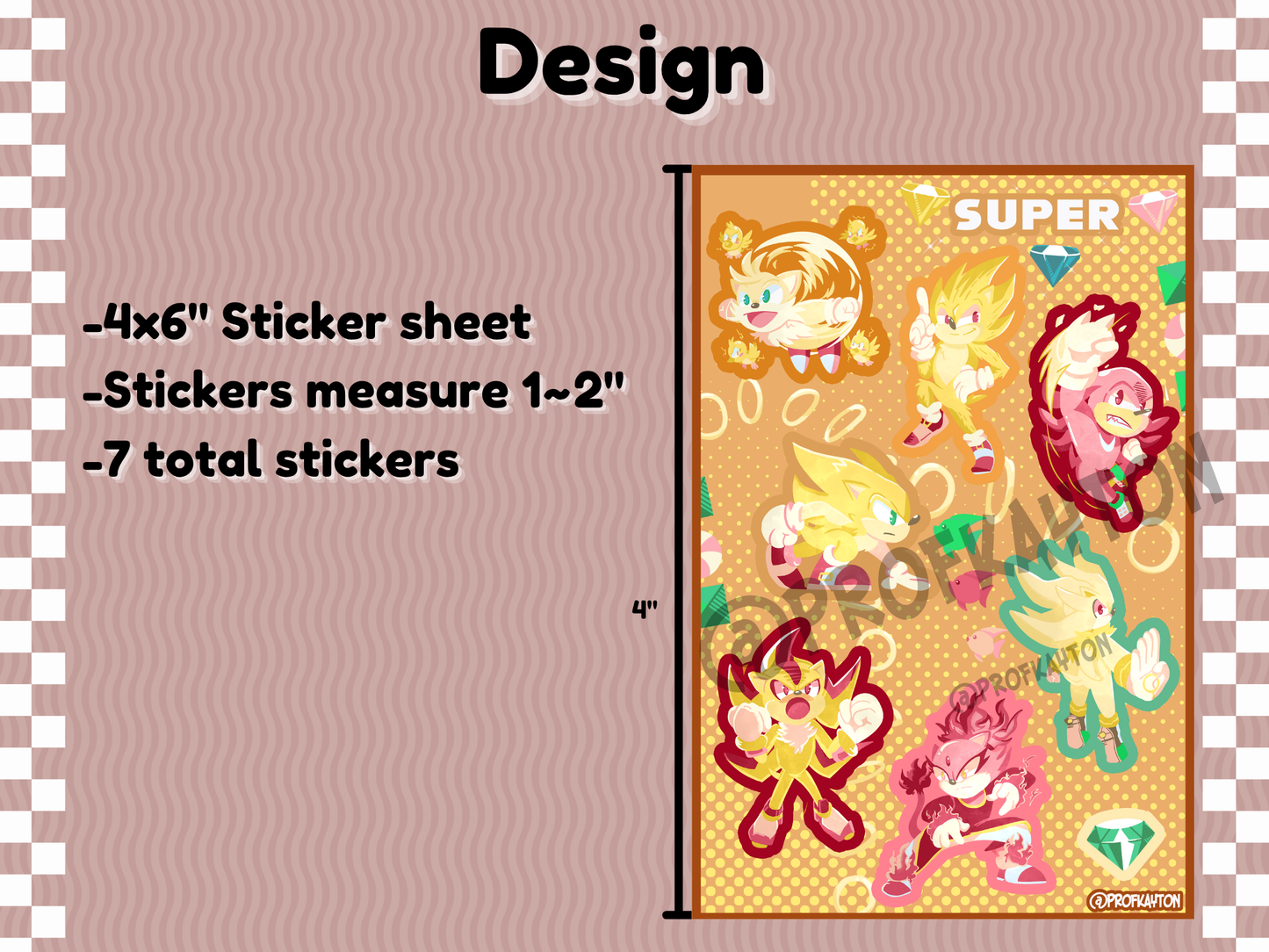 Super Sonic Sticker Sheet