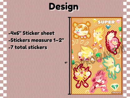 Super Sonic Sticker Sheet