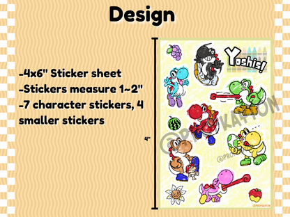 Yoshi Sticker Sheet