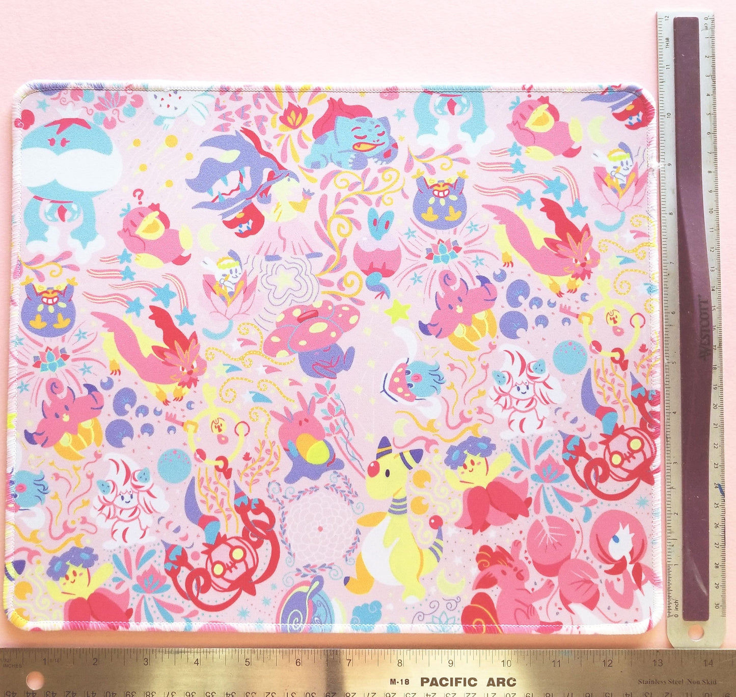 Pink Fairy Type Pokemon Mousepad / Playmat