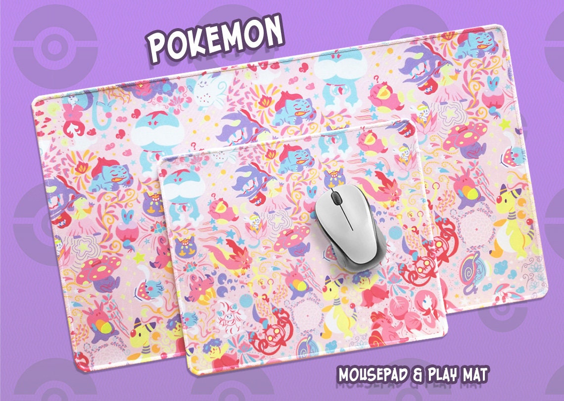 Pink Fairy Type Pokemon Mousepad / Playmat