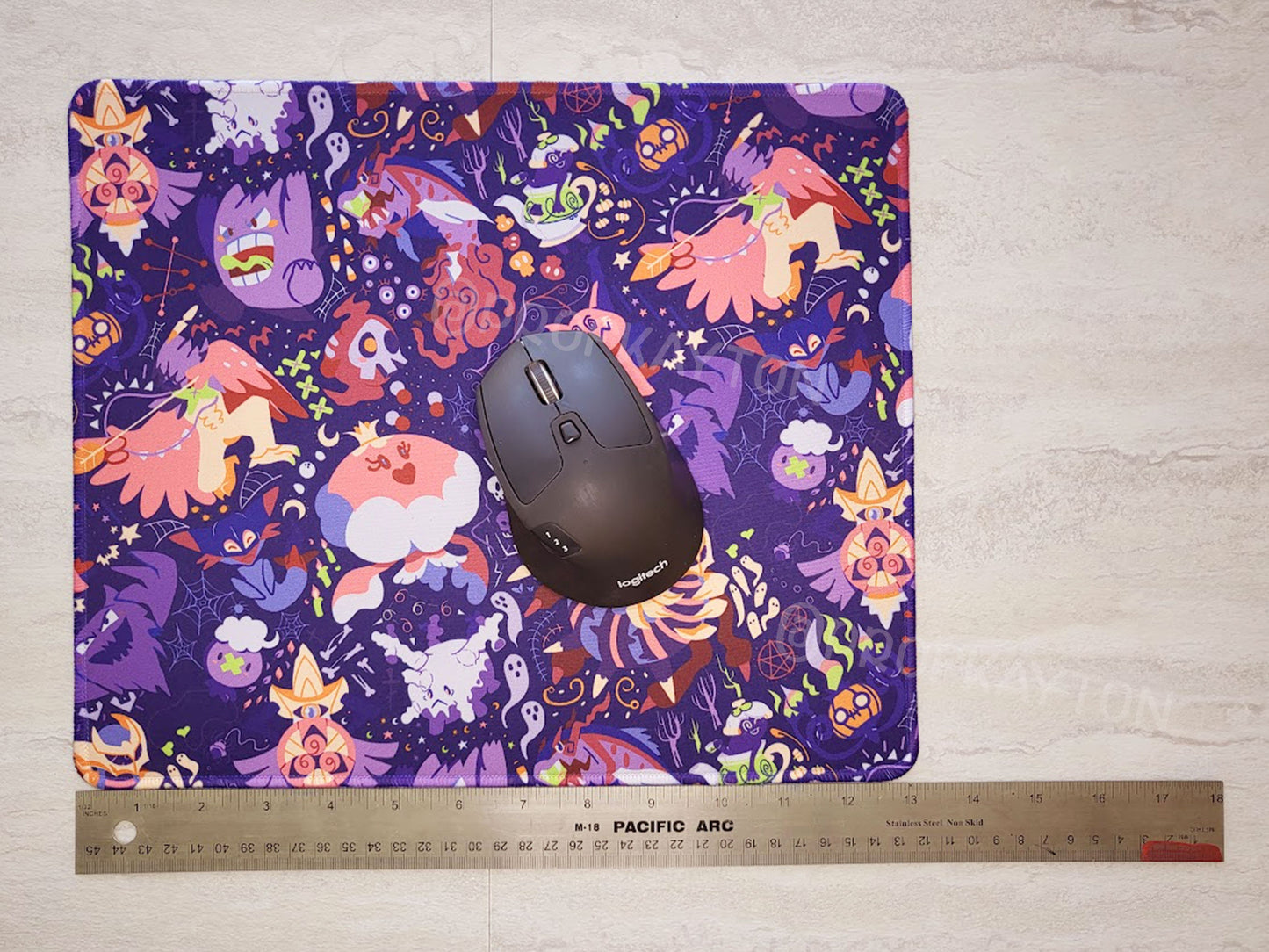 Ghost Type Pokemon Mousepad / Playmat
