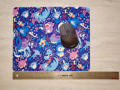 Water Type Pokemon Mousepad / Playmat