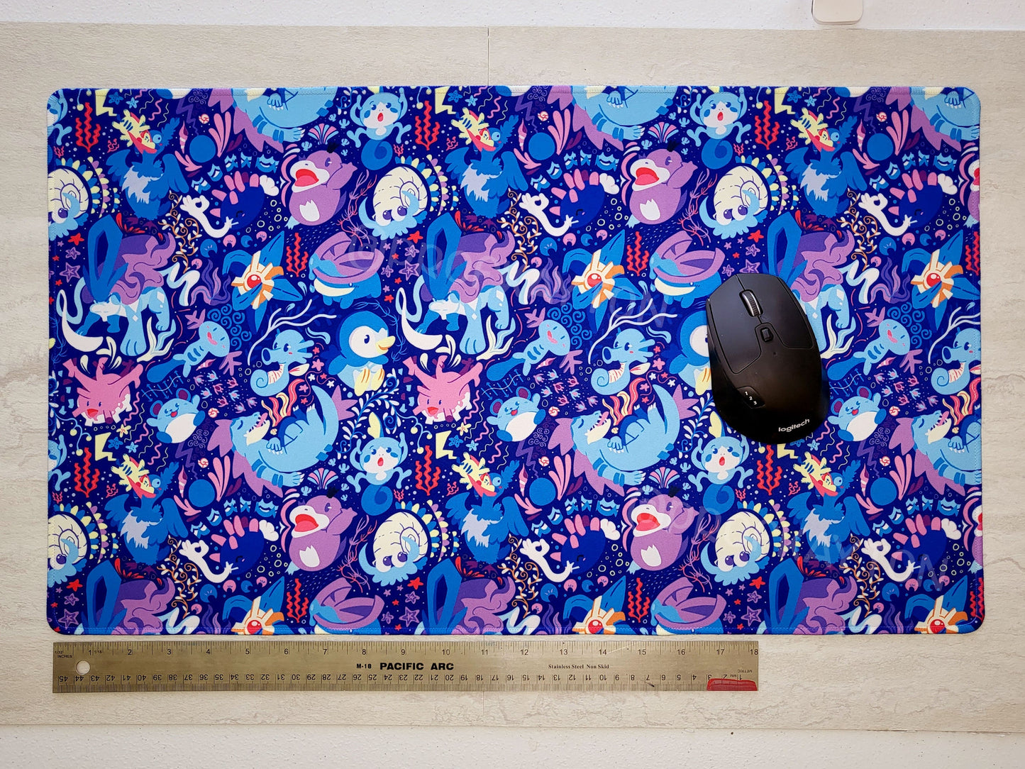 Water Type Pokemon Mousepad / Playmat