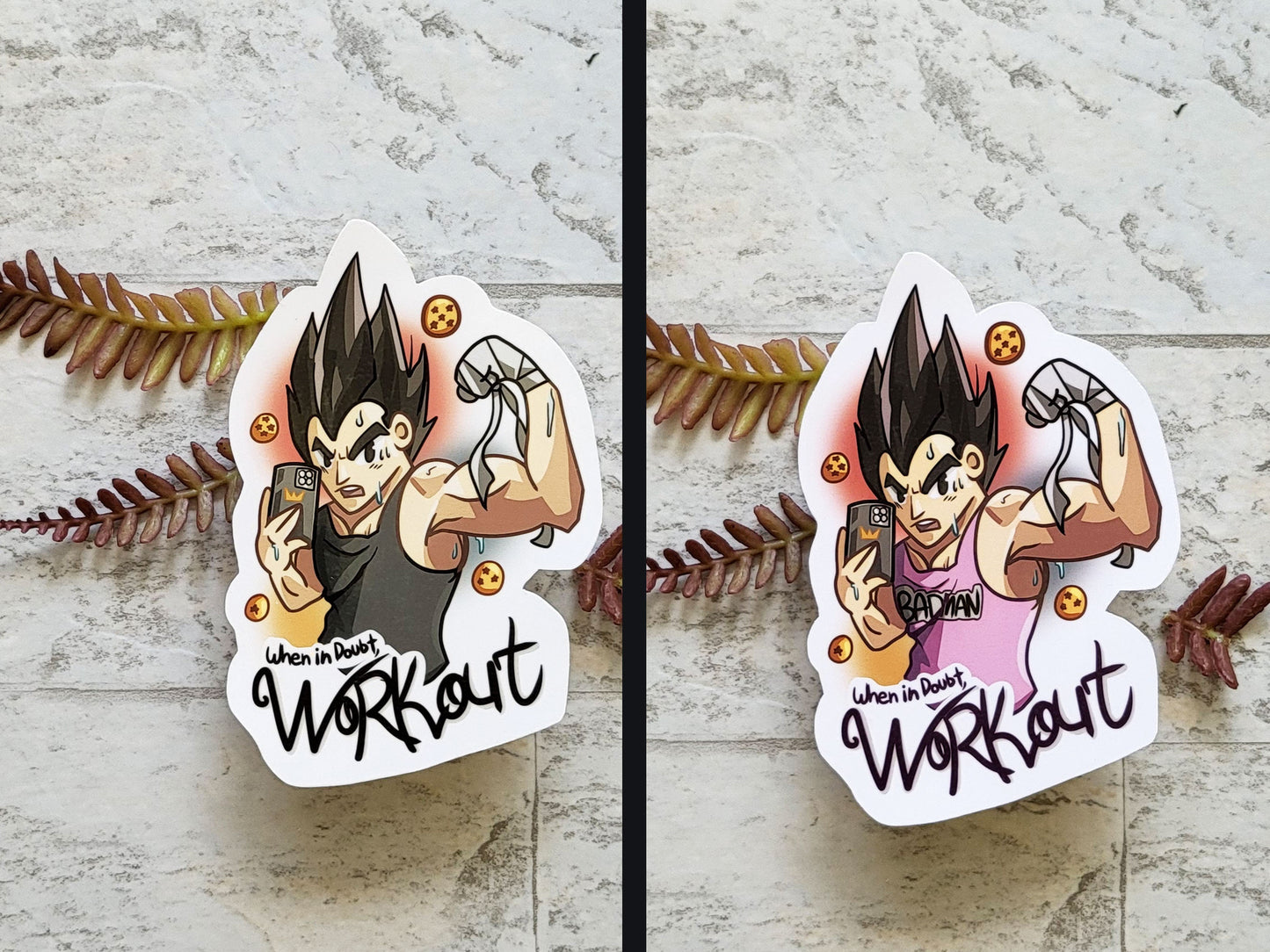 Anime Workout Stickers
