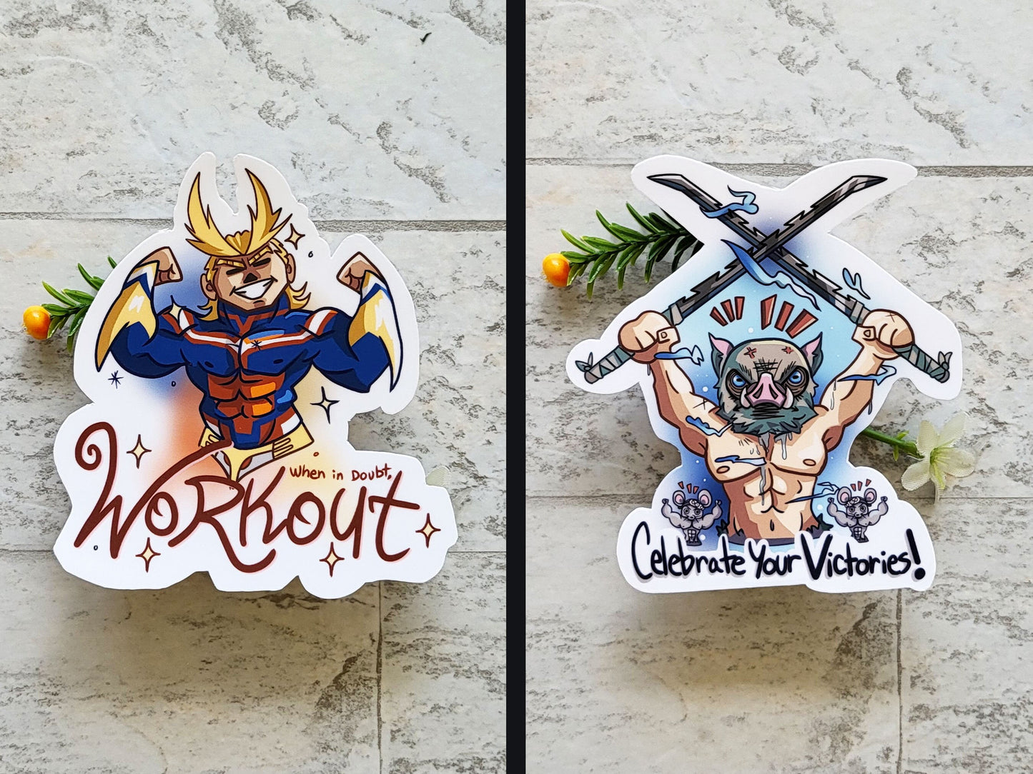 Anime Workout Stickers