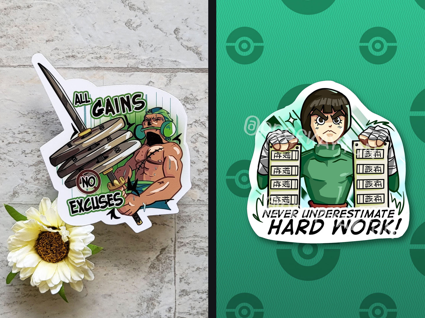 Anime Workout Stickers
