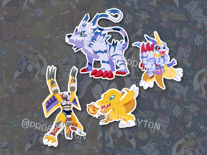 Digimon Agumon/Gabumon Keychains