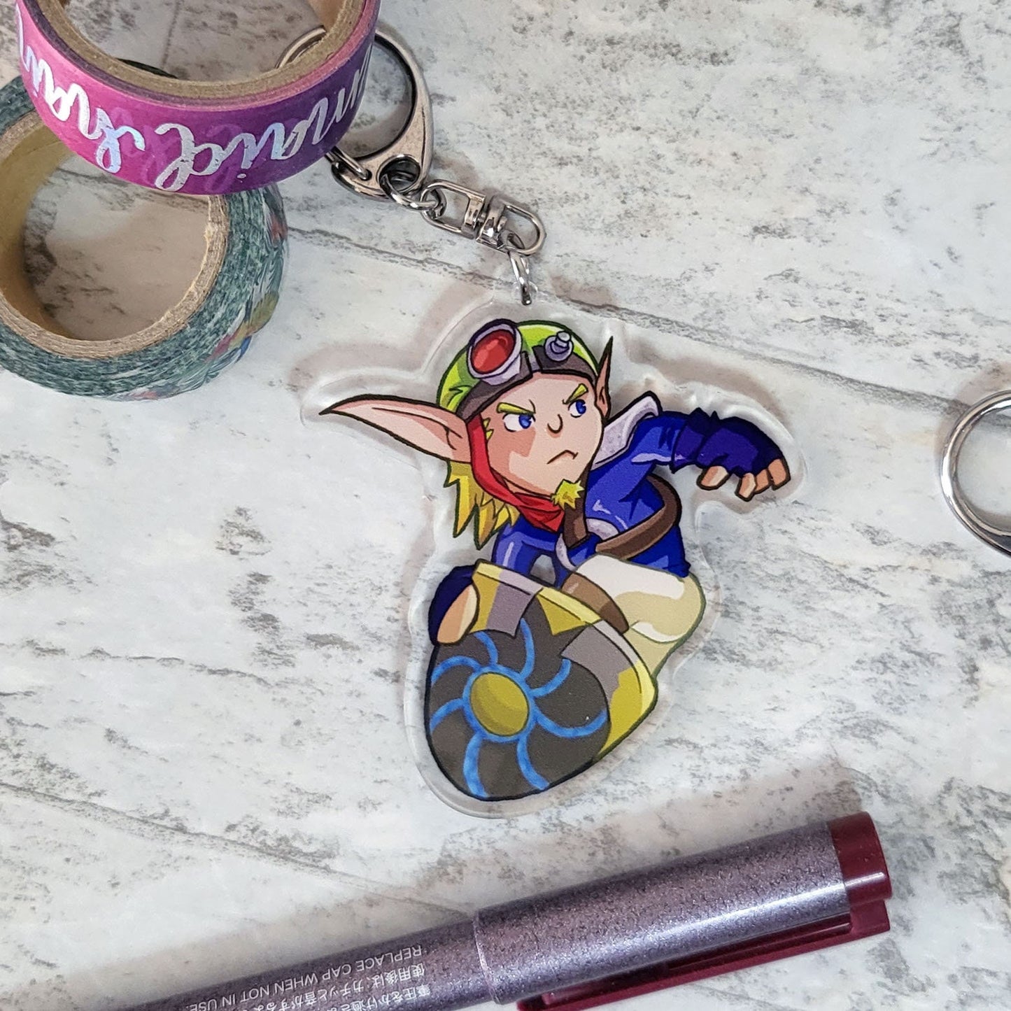Sony Mascots Spyro & Jak Keychains