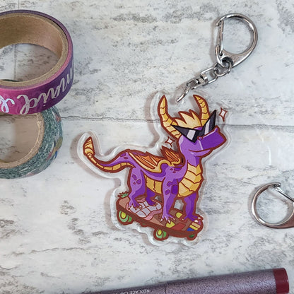 Sony Mascots Spyro & Jak Keychains