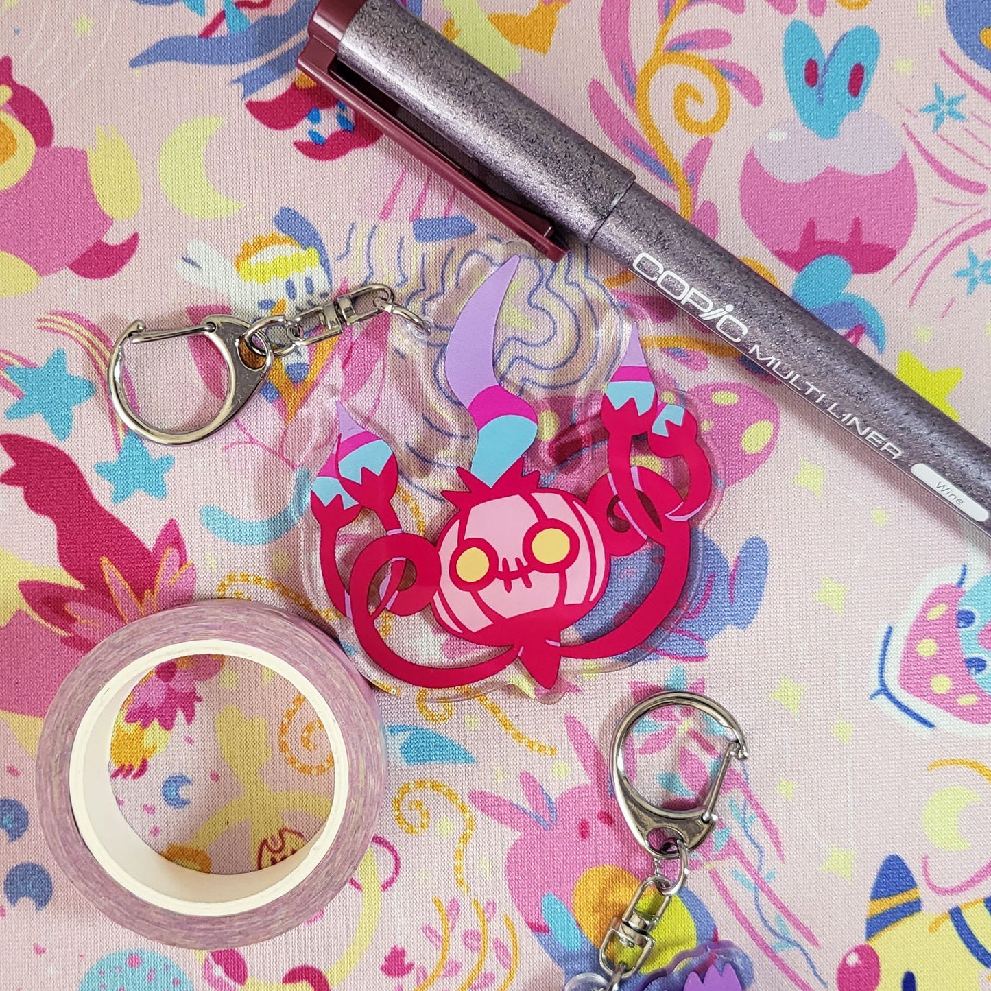 Gengar/Chandelure Ghost Keychains