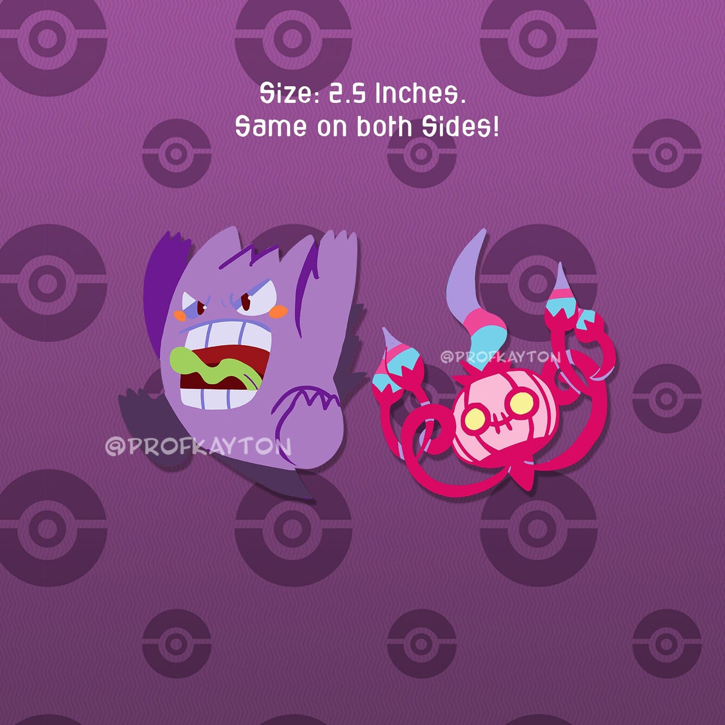 Gengar/Chandelure Ghost Keychains