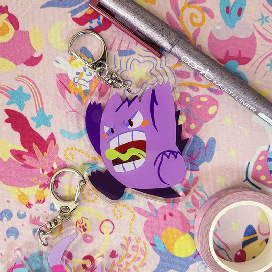 Gengar/Chandelure Ghost Keychains