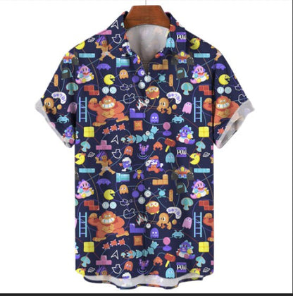 Arcade 80s Button-Up Shirt