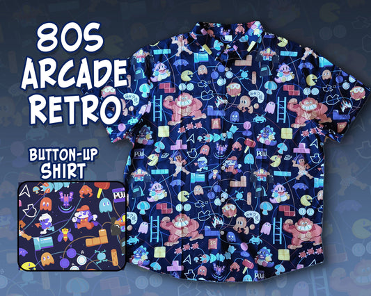 Arcade 80s Button-Up Shirt