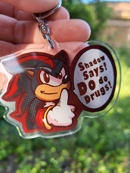 Sonic/Shadow Drugs Keychain